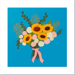 Summer wildflowers bouquet Posters and Art